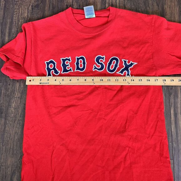 Boston Red Sox T-shirt Men’s Small 19 Joshua Beckett 2006 Red Baseball Delta Tag - Picture 7 of 8